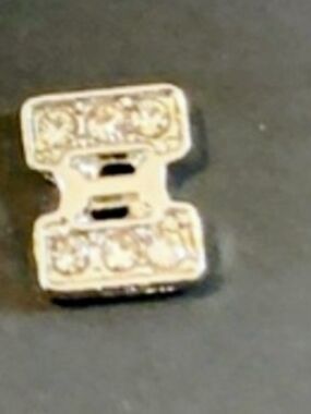 Xi Sparkling Rhinestone Charm For Floating Lockets
